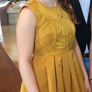 Gold Casual Dress